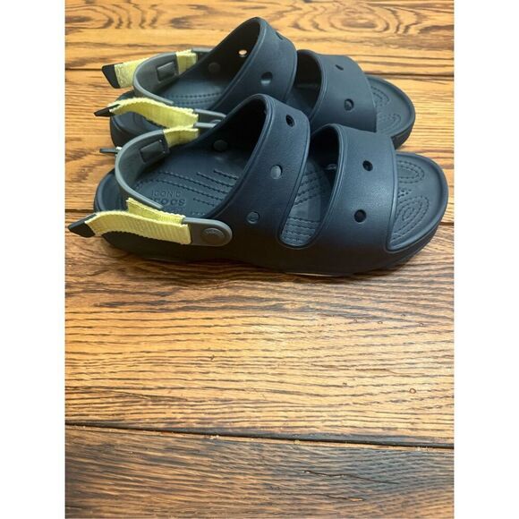 Crocs navy All Terrain Breathable Comfort Two Strap Slide Sandals Size 8 - Picture 2 of 5